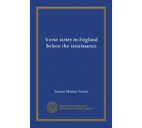 Verse satire in England before the renaissance