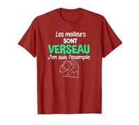 Verseau Astrologie Janvier Cadeau Anniversaire Humour Homme T-Shirt, Homme, Canneberge, M