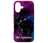 Verseau Astrologie Symbole et Constellation avec nébuleuse Coque pour iPhone 17
