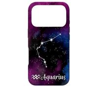 Verseau Astrologie Symbole et Constellation avec nébuleuse Coque pour iPhone 17 Pro
