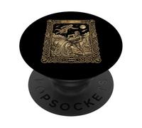 Verseau Tarot Style Zodiaque Astrologie Symbole PopSockets PopGrip Adhésif