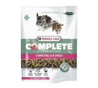 Versele-Laga Complete Chinchilla & Degu | 500 g | Aliment Complet pour Chinchillas et Degus | Extrudés Tout-en-Un Riches en Fibres | sans sucres ajoutés et avec graines de Lin
