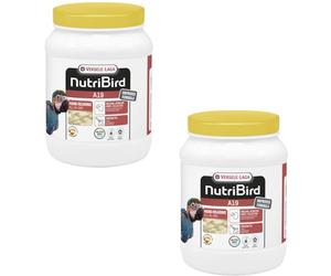 Versele-Laga NutriBird A19 | Pack Double | 2 x 800 g | Alimentation pour nourrissage à la Main pour aras, perroquets Gris, eclectus et Autres bébés Oiseaux ayant de Grands Besoins énergétiques