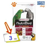 Versele-Laga – Aliment d'entretien pour perroquet NutriBird P15 Tropical, granulés extrudés 3 kg