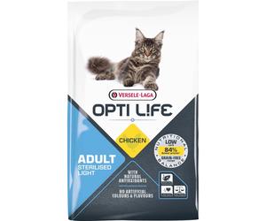 VERSELE-LAGA Opti Life Cat Sterlised/Light Chicken 7.5 kg pour chats stérilisés