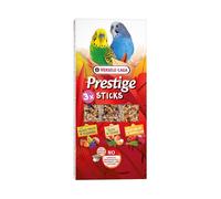 Versele-Laga Prestige Sticks Perruches Triple Variété | Pack Double | 2 x 90 g | Friandise à grignoter pour Petites perruches | Fruits & Fleurs, Légumes & Pissenlit, Ainsi qu'Œuf & Thym