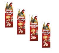 Versele-Laga Prestige Sticks Grandes Perruches avec Noix & Raisins | Pack de 4 | 4 x 140 g | Snack pour Grandes perruches | sans sucres ajoutés ni conservateurs synthétiques