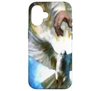 Verser Le vin Nouveau de la Colombe de la Paix du Saint-Esprit Coque pour iPhone 16