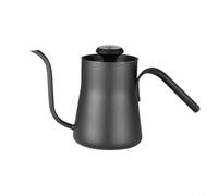 Verser Over Kettle Cafetière à col de cygne avec valve de stabilisation du débit, théière en acier inoxydable pour une infusion précise, noir, 23,8 x 9,3 x 13,2 cm