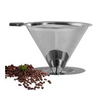Verser Sur Le Goutteur De Café En Acier Inoxydable, Verser Sur Le Goutteur De Café En Acier Inoxydable | Goutteur De Cône De Café | Support De Tasse À Cône De Café Dripper Stand Sans Papier Et Fin