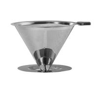 Verser sur un goutteur de café, verser sur du café - Café goutte à goutte en acier inoxydable | Cafetière sans papier facile à nettoyer, filtre réutilisable, goutteur conique