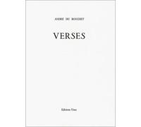 Verses - André Du Bouchet - Unes Eds - broché - Poésie