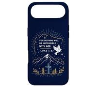 Verset biblique chrétien Luc 1:37 avec Dieu, espérance, Foi en Jésus Coque pour iPhone Air