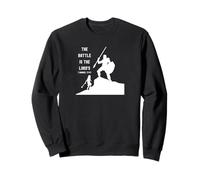 Verset biblique David et Goliath Écriture chrétienne motivante Sweatshirt