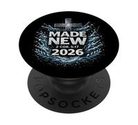 Verset biblique du baptême chrétien Fait Un Nouveau ministère de l'Église 2026 PopSockets PopGrip Adhésif