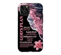 Verset biblique du Plan de Dieu : Christian Ocean Beach Waves Summer Coque pour iPhone 11 Pro