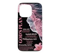 Verset biblique du Plan de Dieu : Christian Ocean Beach Waves Summer Coque pour iPhone 13 Pro