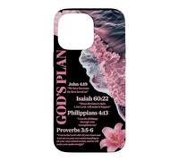Verset biblique du Plan de Dieu : Christian Ocean Beach Waves Summer Coque pour iPhone 14 Pro Max