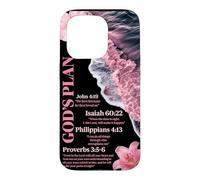 Verset biblique du Plan de Dieu : Christian Ocean Beach Waves Summer Coque pour iPhone 15 Pro