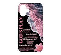 Verset biblique du Plan de Dieu : Christian Ocean Beach Waves Summer Coque pour iPhone 16