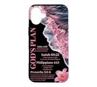 Verset biblique du Plan de Dieu : Christian Ocean Beach Waves Summer Coque pour iPhone 16 Plus