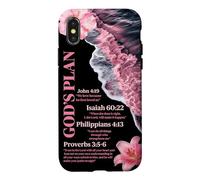Verset biblique du Plan de Dieu : Christian Ocean Beach Waves Summer Coque pour iPhone X/XS