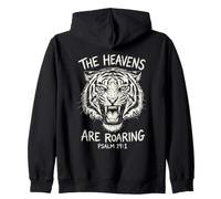 Verset biblique The Heavens are Roaring Tiger Sweat à Capuche