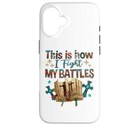 Verset biblique « Voici Comment Je mène Mes batailles » Coque pour iPhone 16