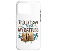 Verset biblique « Voici Comment Je mène Mes batailles » Coque pour iPhone 16 Pro