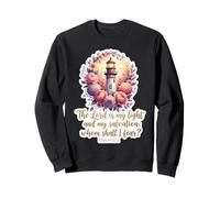 Verset de Femme chrétienne Le Seigneur est ma lumière et Mon Salut Sweatshirt