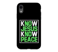 Verset de la Bible Chrétien Jésus Connaître Jésus Savoir La Coque pour iPhone XR