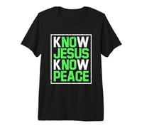 Verset de la Bible Chrétien Jésus Connaître Jésus Savoir La T-Shirt Haut de Gamme