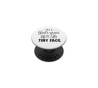 Verset de la Bible chrétienne All God's Grace in A Tiny Face PopSockets PopGrip Adhésif