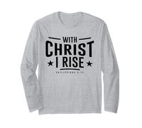 Verset de la Bible chrétienne avec Christ ressuscité Philippiens 4:13 Manche Longue