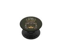 Verset de la Bible chrétienne Citation Esther Couronne Florale Foi PopSockets PopGrip Adhésif