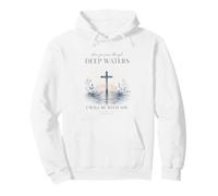Verset de la Bible chrétienne Cross Faith Through Deep Waters Sweat à Capuche