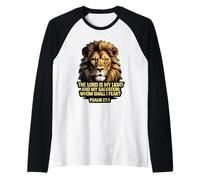 Verset de la Bible chrétienne Le Seigneur est ma lumière et Mon Salut Manche Raglan