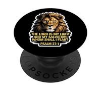 Verset de la Bible chrétienne Le Seigneur est ma lumière et Mon Salut PopSockets PopGrip Adhésif