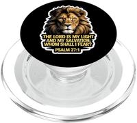Verset de la Bible chrétienne Le Seigneur est ma lumière et Mon Salut PopSockets PopGrip pour MagSafe