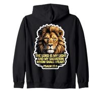 Verset de la Bible chrétienne Le Seigneur est ma lumière et Mon Salut Sweat à Capuche