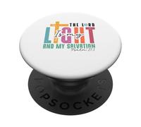 Verset de la Bible chrétienne Le Seigneur est ma lumière PopSockets PopGrip Adhésif
