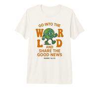 Verset de la Foi chrétienne « Go Into The World » de la Bible T-Shirt Haut de Gamme