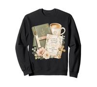 Verset Floral de la Bible chrétienne Foi Écriture Encouragement Sweatshirt