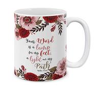 Versets Bibliques Chrétiens Psaume 119:105 (S1) Tasse Avec Poignée Tasse À Café Impression Tasses 330Ml Pour Chocolat Chaud Petit Déjeuner Thé