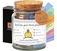 Versets Bibliques Spirituels Pot en Verre avec des Bandes De Papier Artefact Religieux pour Les Autels De La Maison Fidèlement Dévotion Et Home Decor Gift