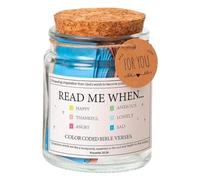 Versets de la Bible dans des bocaux, « Read Me When Bible Verses » pour exprimer les émotions et les sentiments, pots de prière en verre avec versets bibliques colorés, cadeaux chrétiens basés sur la