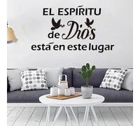 Versets de la Bible en espagnol Sticker mural Colombe chrétienne, chambre à coucher, salon, esprit, Dieu, Jésus, salon, chambre à coucher, autocollant mural, décoration intérieure