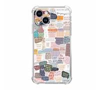 Versets de la Bible pour iPhone 13 Mini, Citations de Jésus Chrétien, Collage Motif pour Chrétiens, Coque de protection tendance en TPU souple compatible avec iPhone 13 Mini