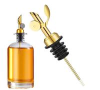 Verseur à liqueur - Verseur à huile d'olive à fermeture automatique | Verseur en acier inoxydable pour la cuisine, les cafés, les grillades extérieures et la distribution d'huile de cuisson, verseur d