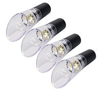 Verseur d'aérateur de vin, 4 pièces 4,3x3,1 cm Portable universel PC bouteille instantanée aération rouge blanc vin décanteur bec outil de barre pour la fête à la maison (Or)